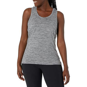 Débardeur de sport pour femme en coton et élasthanne, respirant, extensible, sans manches - Product Image 1