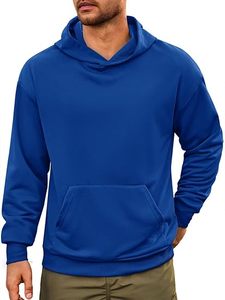 เสื้อฮู้ดผู้ชายสีพื้น ทรงปกติ ผ้าฝ้ายฟลีซ 100% สวมใส่สบาย มีกระเป๋าหน้า เหมาะสำหรับฤดูหนาว ระบายอากาศได้ดี แห้งเร็ว - Product Image 3