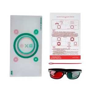 Tableau vectoriel rouge-vert pour l'amblyopie, la dispersion de la collection, la fusion stéréoscopique, l'entraînement de la vision, les instruments optiques - Product Image 3