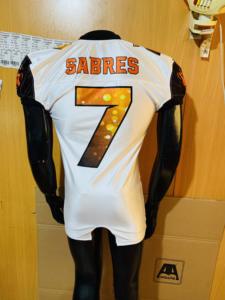High Quality Custom Embroidery American Football Jersey Set Good Quality Sublimation Padded Pant <b>Socks</b> Breathable Plus Size - Product Image 5
