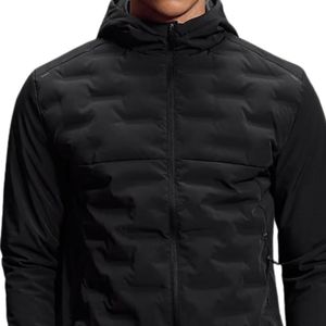 Mens Hybrid Quilted Technical Funnel Neck <b>Jacket</b> Lightweight Warm Insulated Outdoor Casual <b>Zip</b> <b>Up</b> <b>Jacket</b> for Winter and Daily - Product Image 3