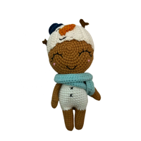 Poupée au Crochet à la mode Amigurumi Collection Ensemble de mini jouets en peluche faits à la main en peluche avec poupée Baiana pour filles