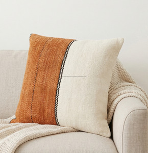 Beautiful Woven <b>Pillow</b> Sham Decorative Tassels Soft Fabric Durable Washable <b>Sofa</b> Bed Throw Woven Cushion Cover with Zipper - Product Image 3