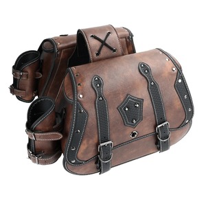 Alforjas Universales Erni Sports de PU de 25L con Portavasos para Harley Sportster Softail, Equipaje Lateral de Viaje - Product Image 3