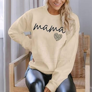 เสื้อสเวตเชิ้ตผู้หญิงทรงหลวมใส่สบายสำหรับฤดูหนาว ผลิตจากผ้าฝ้าย 100% พิมพ์ลาย DTF เป็นมิตรต่อสิ่งแวดล้อม แห้งเร็ว ดีไซน์คุณภาพสูง ระบายอากาศได้ดี - Product Image 3