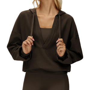 เสื้อฮู้ดซิปผู้หญิง ผ้า Air Layer 300 GSM เนื้อนุ่ม แขนยาว สำหรับเล่นกีฬา พักผ่อน ใส่เที่ยวข้างนอก อุ่นสบาย สไตล์ลำลอง - Product Image 4