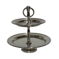 Support à gâteau en métal à 3 niveaux, support à gâteau de mariage, ensemble de supports à gâteau de luxe, supports à cupcakes pour gâteaux de mariage et événements