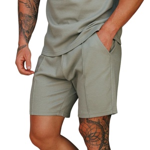 Pantalones Cortos Casuales Técnicos Personalizados para Hombre, Cintura Elástica con Cordón, Ligeros, de Secado Rápido, Ecológicos, Hasta la Rodilla, Servicio OEM - Product Image 1