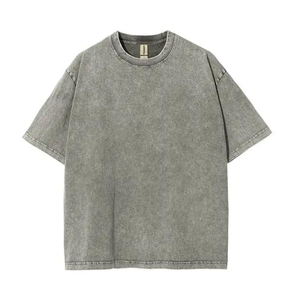 Camisetas de Hombre con Lavado Ácido al Por Mayor, de Alta Calidad, Hechas a Medida, Servicio OEM, Camiseta con Lavado Ácido para Hombre - Product Image 4