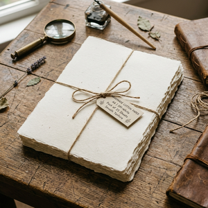 Papier artisanal en coton A6 400 GSM à bords festonnés pour peinture à l'aquarelle, calligraphie, sans acide, écologique, fournisseurs OEM - Product Image 2