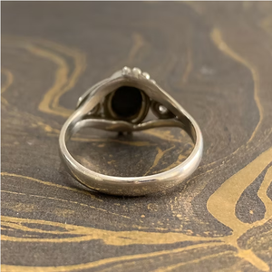 Unisex Designer <b>Ring</b> in 925 <b>Silver</b> Oval Natural <b>Black</b> Onyx Gemstone Minimalist Jewelry Gift For Anniversary Wedding - Product Image 5