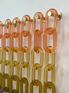Grande Décoration Murale Colorée en Maillons de Chaîne en Résine Faits Main, Écologiques et Transparents, pour Projets DIY, Rideau de Séparation de Chambre Thème Ange - Product Image 3