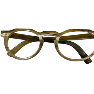 แว่นตาแกะสลักลายใหม่จากเขาสัตว์  ตกแต่งวันหยุดรูปนางฟ้ารักษ์โลก  มีหลายแบบให้เลือก  ทำจากเขาสัตว์ธรรมชาติ - Product Image 3