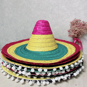 หมวกสานใบปาล์มลายทางทำมือขายดีที่สุด เหมาะสำหรับทุกเพศทุกวัย ใช้ได้ทุกวัน งานปาร์ตี้ ชายหาด ของที่ระลึก ของขวัญ งานแต่งงาน ตกแต่งบ้าน - Product Image 1