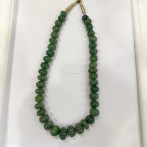 Perles de pierres précieuses Perles calibrées fraise verte Pierre précieuse en vrac Perles de fraise verte de qualité supérieure Fabrication de bijoux à la main - Product Image 3