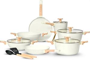 Casserole en acier inoxydable antiadhésive avec couvercle, marmite durable, faitout, poêle à soupe, ustensile de cuisine résistant à la chaleur pour la cuisine à domicile - Product Image 5