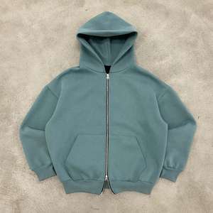 Fabricants de vêtements – Sweat à capuche personnalisé brodé, ourlet brut, coupe oversize, unisexe, streetwear, polyester/coton, logo personnalisé, hiver - Product Image 5