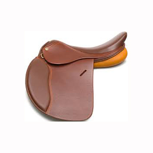 Nueva Silla de Montar Inglesa de Cuero Genuino de Alta Calidad en Negro, Marrón y Bronceado con Armazón de Plástico para Salto y Contacto Cercano - Product Image 2
