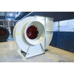 Ventilador Centrífugo Eléctrico con Cable de Accionamiento Directo 4P/6P para Extracción de Humo en Pasillos CEP-3.1-900D, Montaje en Ducto de Acero Blanco - Product Image 1
