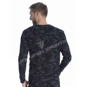 Sudadera con Capucha Personalizada con Estampado de Camuflaje, Ropa Deportiva de Invierno para Hombre, 100% Algodón, Felpa, Cuello Redondo - Product Image 5