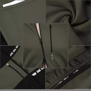 Chaqueta Térmica de Ciclismo para Hombre Geo Brothers Co, Cortavientos, Transpirable, Reflectante, con Capucha - Product Image 4