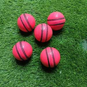 Pelotas de críquet de cuero rosa cosidas a mano con logotipo personalizado, 2 piezas, pelotas de críquet de cuero de alta calidad, pelotas de críquet de alta calidad - Product Image 6
