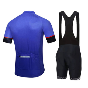 Ensemble de vêtements de cyclisme professionnels pour hommes, maillot de cyclisme à manches courtes et short de cyclisme rembourré, respirant, séchage rapide, pour le cyclisme - Product Image 2