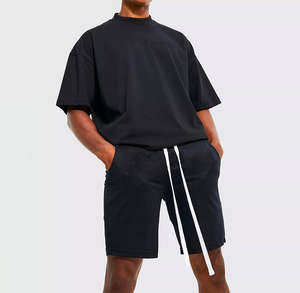 Conjunto de shorts de verano transpirables con diseño personalizado de tu propio logo, sublimación personalizada de alta calidad y cómoda para hombre. - Product Image 6