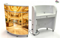 Écran LED incurvé haute résolution GOB P1.86 pour poste de DJ