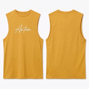 Débardeur respirant personnalisé pour homme, chemise sans manches blanche, singlet de sport vierge, coton, coupe musclée, décontracté élégant, veste d'entraînement, logo OEM - Product Image 4