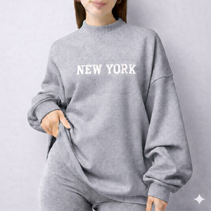 Women Oversized Long Mockneck Sweatshirt Winter Casual Loose Fit <b>Top</b> Urban Street Style Look for Everyday Comfort <b>Mock</b> <b>Neck</b> - Product Image 5