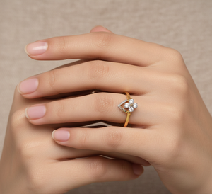 High Quality Solid 925 Sterling <b>Silver</b> 18k Gold Vermeil Natural Zircon Bezel Setting Vintage Christian <b>Ring</b> Women Fine Handmade - Product Image 2