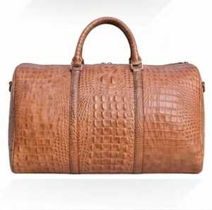 Sac messager en cuir véritable, motif géométrique, fermeture éclair durable, grande taille, usage quotidien, toutes saisons - Product Image 1