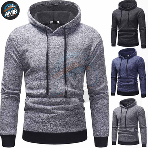 Sudaderas con Capucha para Hombre al por Mayor, Color Personalizado, Tejido Liso Teñido, de Secado Rápido, Transpirable, Mezcla de Poliéster/Algodón, Gran Venta - Product Image 6