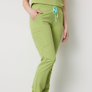 Women Medical Nurse Scrubs <b>Set</b> V Neck Scrub Shirt Pants with Pockets Hospital Uniform Workwear Wholesale OEM Supplier - Product Image 5