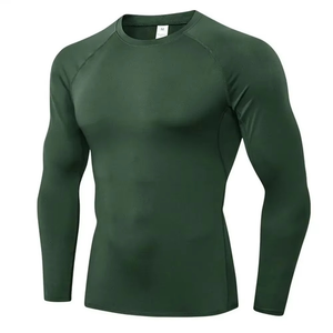 Camiseta de Compresión de Secado Rápido para Hombre, para Gimnasio, Surf, Natación, BJJ, MMA, Manga Larga, Ropa Deportiva Transpirable, Venta al Por Mayor - Product Image 1