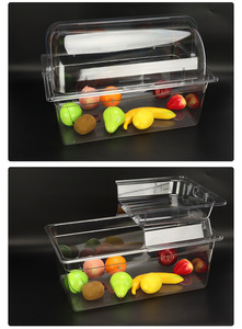 Plateau à gâteau rectangulaire en bois décoratif, plateau à thé, support à fruits, plateau à légumes, support à pain et desserts - Product Image 5