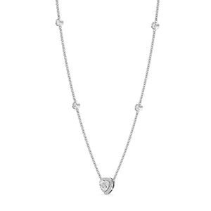 Collar con Colgante de Corazón y Diamantes - Product Image 6