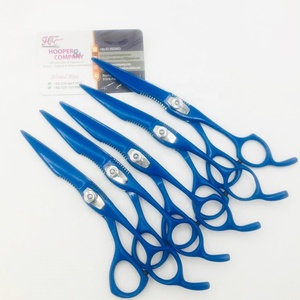 Tijeras Azules Japonesas para Peluquería, Tijeras Rectas Afiladas de Acero Inoxidable de 6 Pulgadas, Tijeras Rectas de Alta Calidad con Logotipo Personalizado - Product Image 5