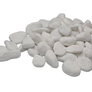 Blanc de neige dégringolé rond motif PP matériel pierre de galets du Vietnam pour les projets de pierre de gravier - Product Image 1