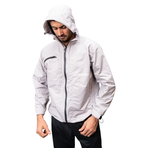 Chaqueta Impermeable con Capucha para Hombre, de Nailon Ecológico, Secado Rápido, Transpirable, Ligera, con Cierre y Logotipo Personalizado - Product Image 2