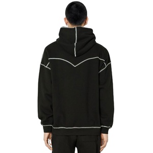 500gsm Oem Men Heavyweight Oversized Custom Hoodies Cropped 100% Cotton Unisex Fleece Plain Printed Winter Embroidered - Product Image 4