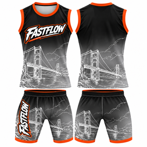 Ensemble de maillots de football personnalisés MEGAMAPLE 7v7, taille plus, sans manches, séchage rapide, uniforme de football imprimé, respirant, léger, durable - Product Image 6