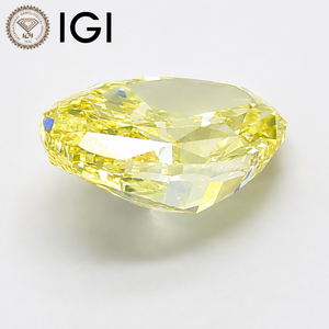Diamant ovale jaune cultivé en laboratoire, certifié IGI, taille excellente, pierre précieuse pour la pose de bagues, pendentifs et bijoux - Product Image 3