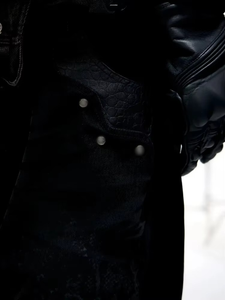 Nouveau design 2026 – Pantalon homme en coton noir, coupe droite ajustée, respirant, séchage rapide, style streetwear hip-hop Y2K, qualité supérieure, OEM ODM - Product Image 6