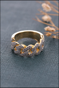 Iced Out Exclusive Moissanite <b>Ring</b> Hip Hop Fashion Jewelry <b>for</b> <b>Men</b> Women with Sparkling Diamond Style Finish - Product Image 2