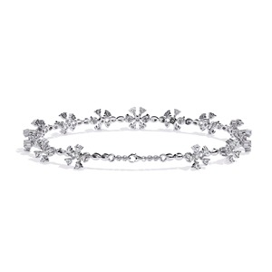 <b>925</b> <b>Sterling</b> <b>Silver</b> Luxury Tennis <b>Bracelet</b> Elegant Stone Setting Sparkling Jewelry <b>Bracelet</b> for Women Special Occasion - Product Image 4