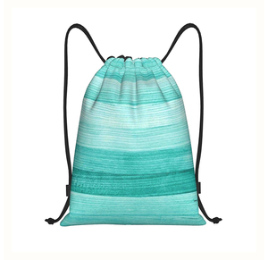 Sac à dos personnalisé à cordon de serrage, sublimation de motifs, écologique, imperméable, motif uni, impression par sublimation, doublure en lin, personnalisable - Product Image 1