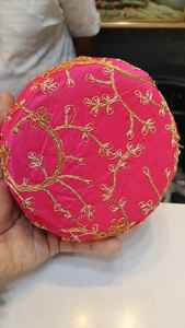 กล่องใส่เครื่องประดับหนัง PU หรูหราแบบพับได้ ปักลายด้วยมือ พร้อมซิป พกพาสะดวก เป็นมิตรกับสิ่งแวดล้อม - Product Image 5