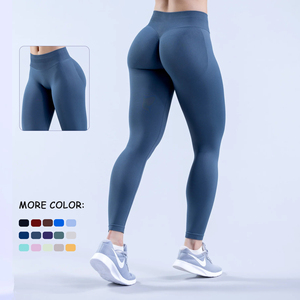 New Impact Leggings Seamless Yoga Pants Workout Compression <b>Tummy</b> <b>Control</b> Gym Fitness Butt Lifting Tights Leggings for Women - Product Image 1